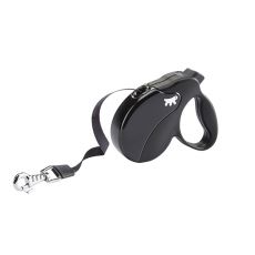 Повод Amigo Mini до 12кг - 3м лента, черна