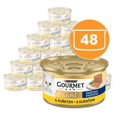 Консерва Gourmet GOLD - пастет с пилешко месо, 48 x 85г