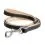 Кожен повод Collar Soft - 122см, 13мм - черно - бежово