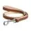 Кожен повод Collar Soft - 122см, 13мм - кафяво - бежово