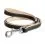 Кожен повод Collar Soft - 122см, 25мм - черно - бежово