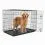 Сгъваема клетка за кучета, 2 врати, XXL - 121 x 74 x 82 см