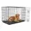 Сгъваема клетка за кучета, 2 врати, XXL - 121 x 74 x 82 см