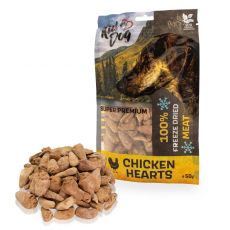 Kid Dog Super Premium 100% Замразени сушени пилешки сърца 50 г