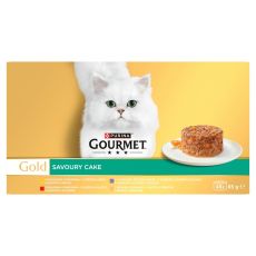 Gourmet GOLD Multipack Savoury Cake говеждо, пиле, пуйка, агнешко 48 x 85 г