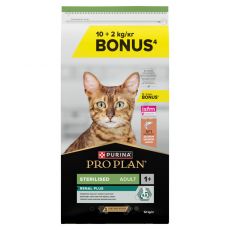 PURINA PRO PLAN CAT STERILISED RENAL PLUS сьомга 10 + 2 кг