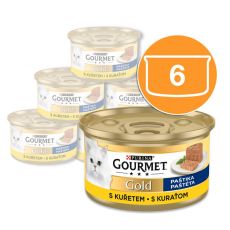 Консерва Gourmet GOLD - пастет с пилешко месо, 6 x 85г
