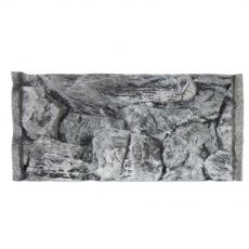 3D Фон за аквариум 60x30см - СКАЛА СИВО