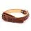 Кожен нашийник COLLAR с шипове, двуреден 48 - 63 см, кафяво