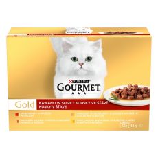 Консерва Gourmet GOLD - парчета в сос, 12 x 85 г