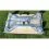 Сгъваема тримерна маса с колела 110 x 55 x 60 см, черна