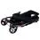 Кучешка и котешка количка Buggy 47 x 100 x 80 см, черна