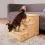 Дървени стълби Pet Stairs 40 x 38 см, натурален