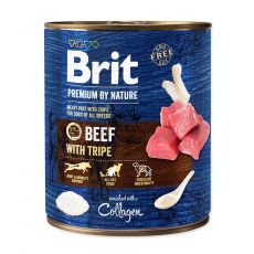 Консерва Brit premium by Nature говеждо и тръбички 800 г