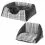 Ferplast Edinburg котешка къща кафява 44 x 44 см