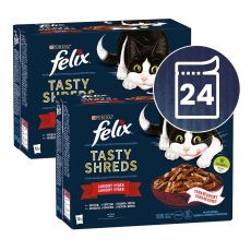 Капсули FELIX Tasty Shreds микс вкусен избор в сос 24 x 80 г
