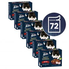 Капсули FELIX Tasty Shreds микс вкусен избор в сос 72 x 80 г