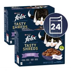 Капсули FELIX Tasty Shreds вкусен избор с риба в сос 24 x 80 г
