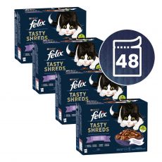 Капсули FELIX Tasty Shreds вкусен избор с риба в сос 48 x 80 г