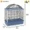 Клетка за малки птици PALLADIO 4 - 59 x 33 x 69 см
