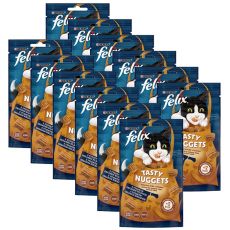 Капсули FELIX Tasty Nuggets пиле и патешко 12 x 50 г