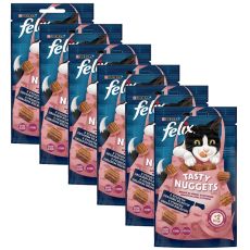 Капсули FELIX Tasty Nuggets сьомга и пъстърва 6 x 50 г